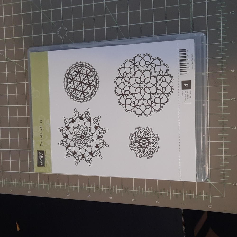 Delicate Doilies Clear mount rubber stamp set